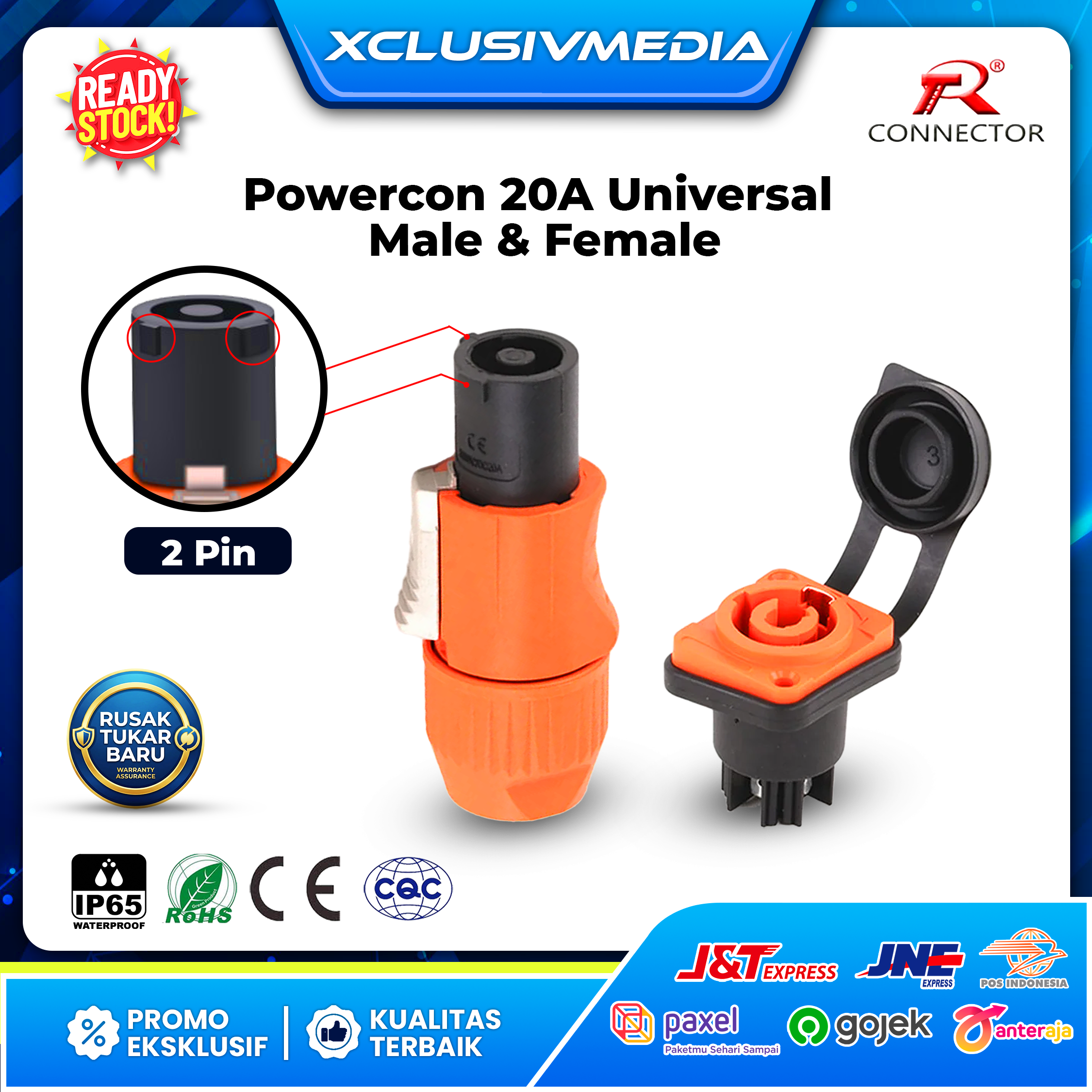 FRAME POWERCON UNIVERSAL@0.75x Frame powercon universal@0.75x