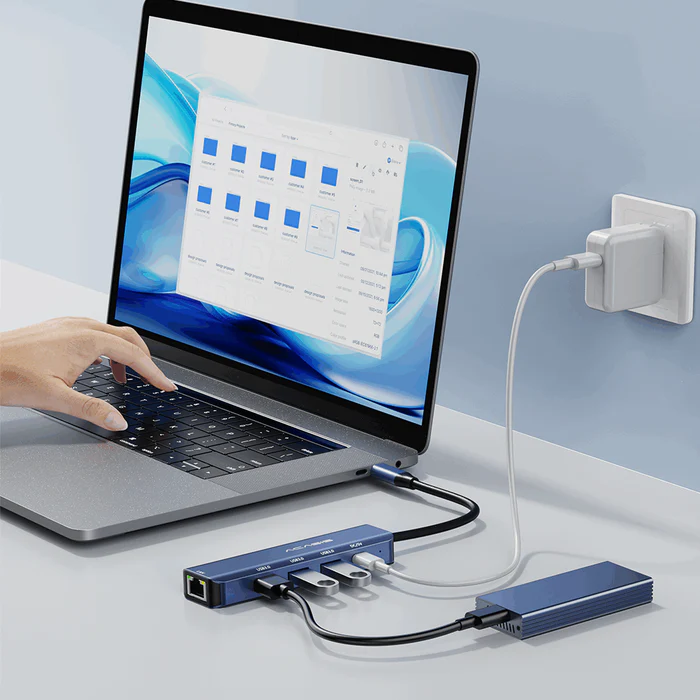 Acasis 5 In 1 Type C Hub 5gbps Multifunction Docking Station Converter 2